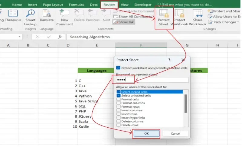 Lock Cells In Excel