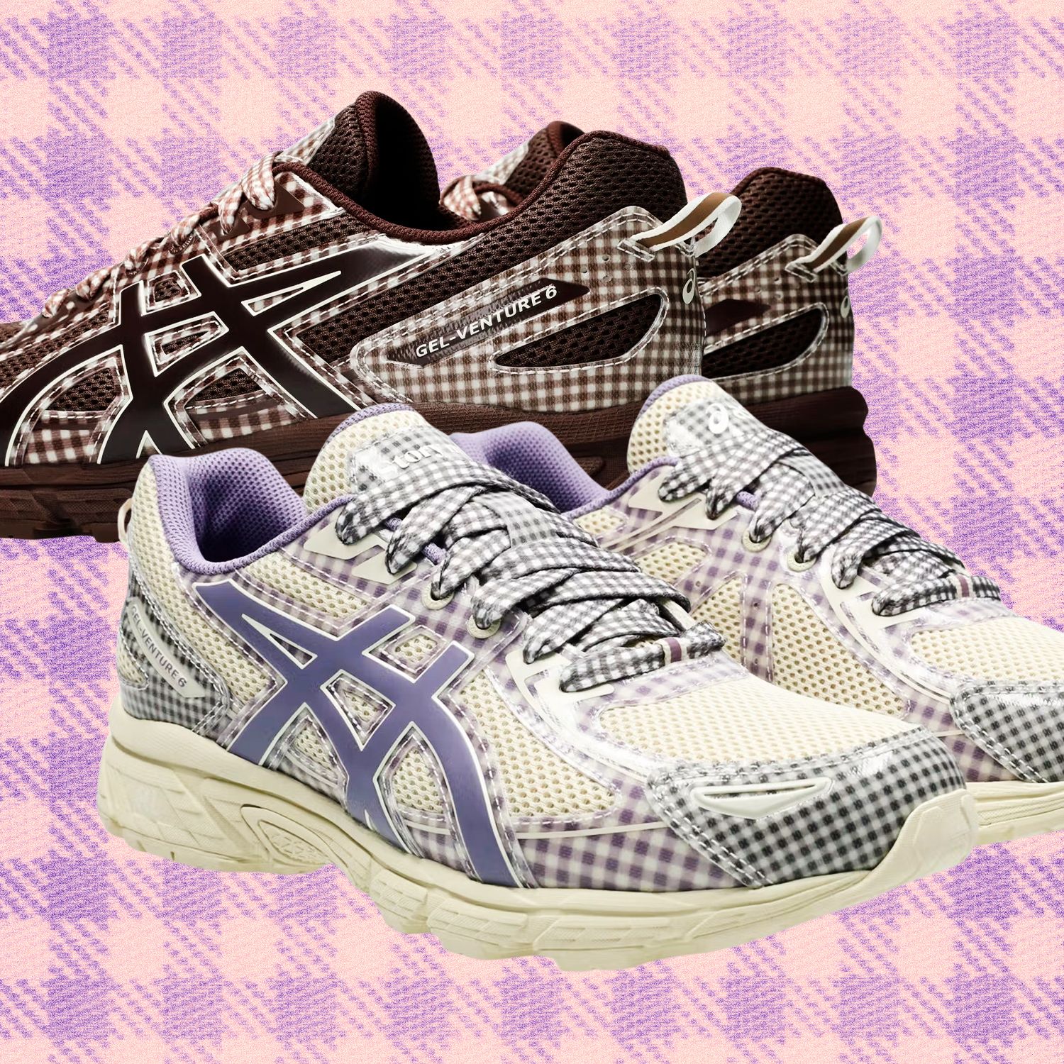 Questa sneaker Asics a quadri è una coperta da picnic per i vostri piedi