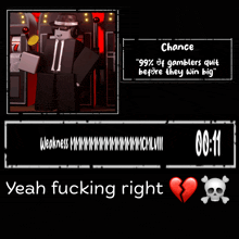 a picture of a man in a suit with a broken heart and a skull and crossbones