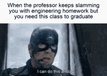 captain america says i can do this all day in a meme