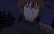 a close up of a person 's face with the words i 'll set the stage