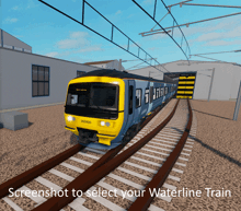 a screenshot to select your waterline train is displayed