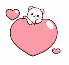 a teddy bear is laying on a pink heart with the name behna written on it