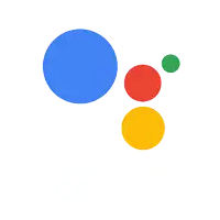 a blue circle with red yellow and green circles around it on a white background