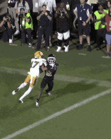 a football player in a white jersey with the number 7 on it