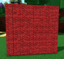 a red brick wall in a video game