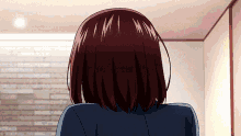 the back of a woman 's head is shown in a cartoon