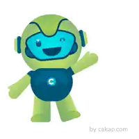 a sticker that says see you with a robot