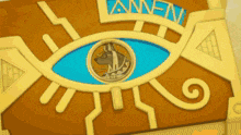 a cartoon drawing of an eye with the word annen on the top