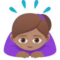 a cartoon of a girl laying on her stomach with her hands folded