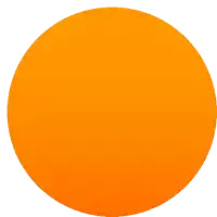 an orange circle on a white background that looks like the sun
