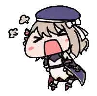 a cartoon drawing of a girl with her mouth open and smoke coming out of it 's mouth