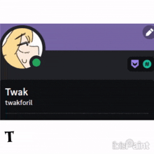 a drawing of a girl with the name twak