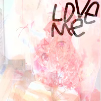 a drawing of a girl with the words love me on it