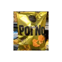 a bag of porno paprika spicy chips is on a store shelf