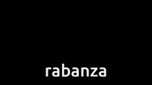a black background with the word rabanza in white