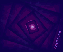 a purple swirl with the word hnsamona on the bottom