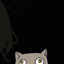 a rainbow cat holding a piece of paper with chinese writing on it