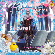 a picture of a knight with the words i love you