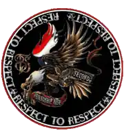 a circle with an eagle and the words respect to respect around it