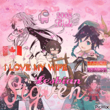 a poster that says i love my wife lesbian