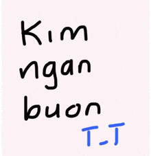 kim ngan buon t.t. is written in black on a white background