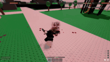 a screenshot of a video game shows a person being attacked