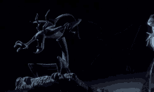 the nightmare before christmas characters jack skellington and sally are standing next to each other