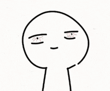 a drawing of a stick figure with a tear coming out of his eye