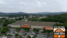 an aerial view of a home depot in new milford virginia