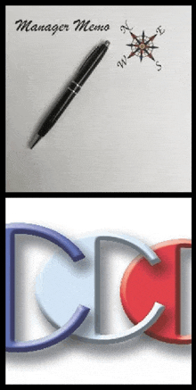 a picture of a manager memo and a picture of a cci logo