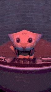 a pixel art of a cat with its eyes closed