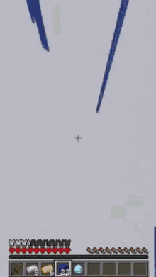 a screenshot of a video game called minecraft with a seahorse in the background