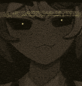 a close up of a person 's face with their eyes glowing in the dark