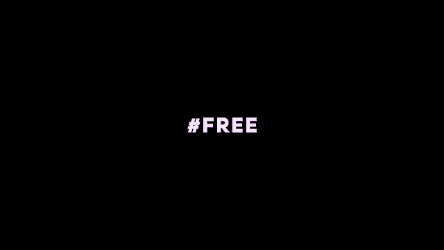 a black background with the words #freefruktozka in white and purple