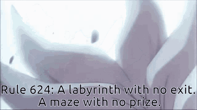 a maze with no prize is a labyrinth with no exit .