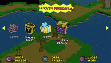 a video game with a cartoon character named bing on it