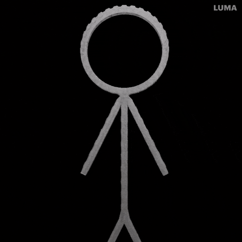 a stick figure with a ring around its head and the word luma on the bottom