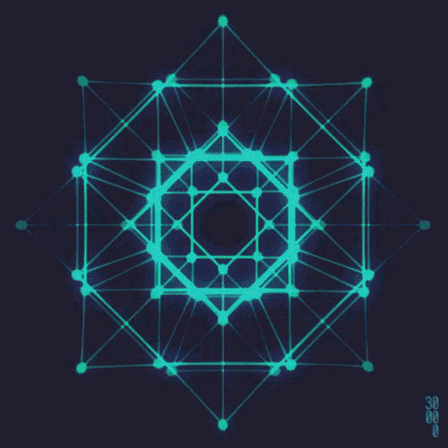 a computer generated image of a geometric shape with the number 30 on the bottom