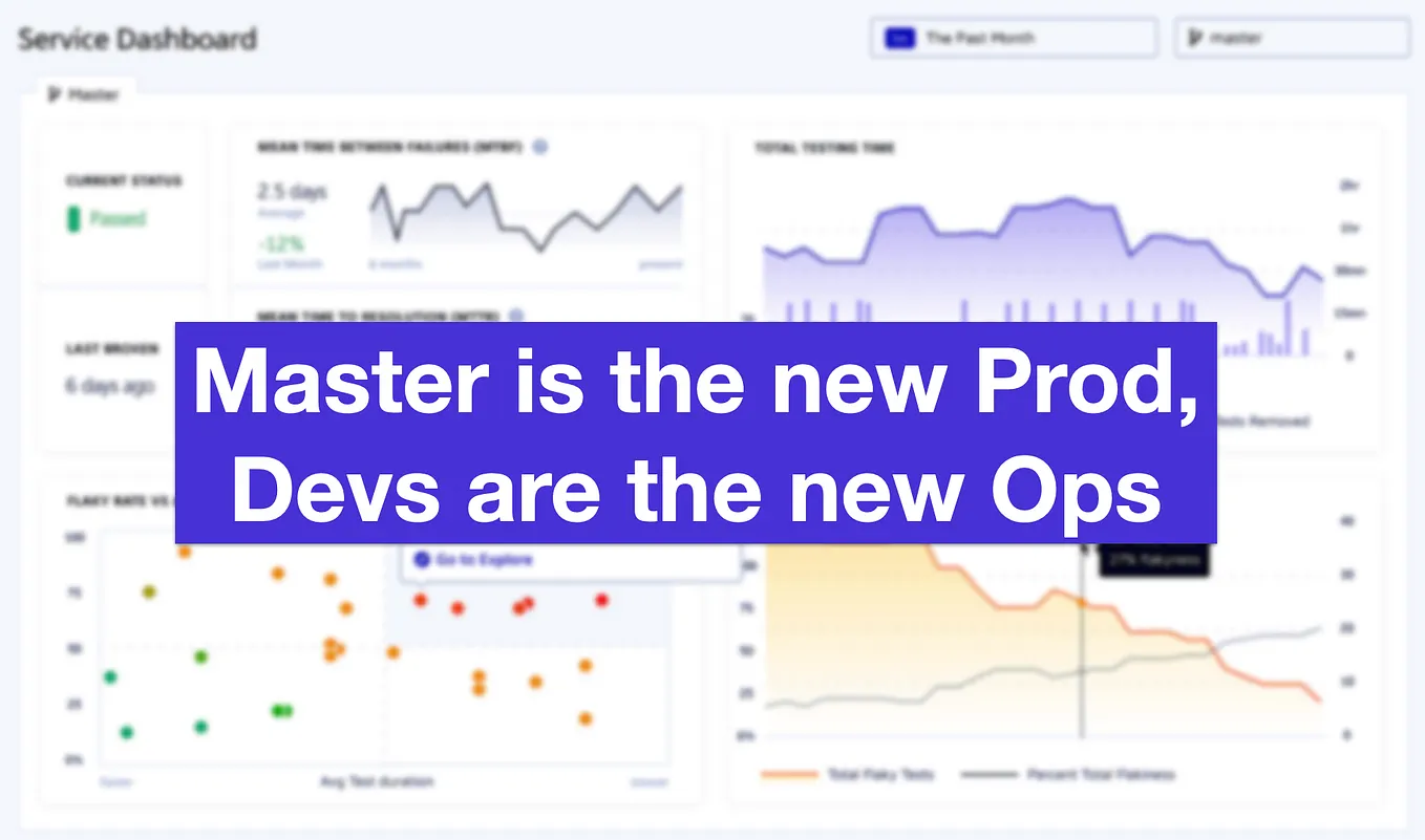 Master is the new Prod, Devs are the new Ops
