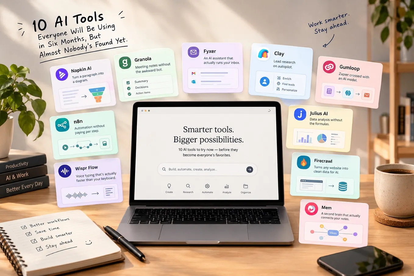 10 AI Tools Everyone Will Be Using in Six Months, But Almost Nobody’s Found Yet