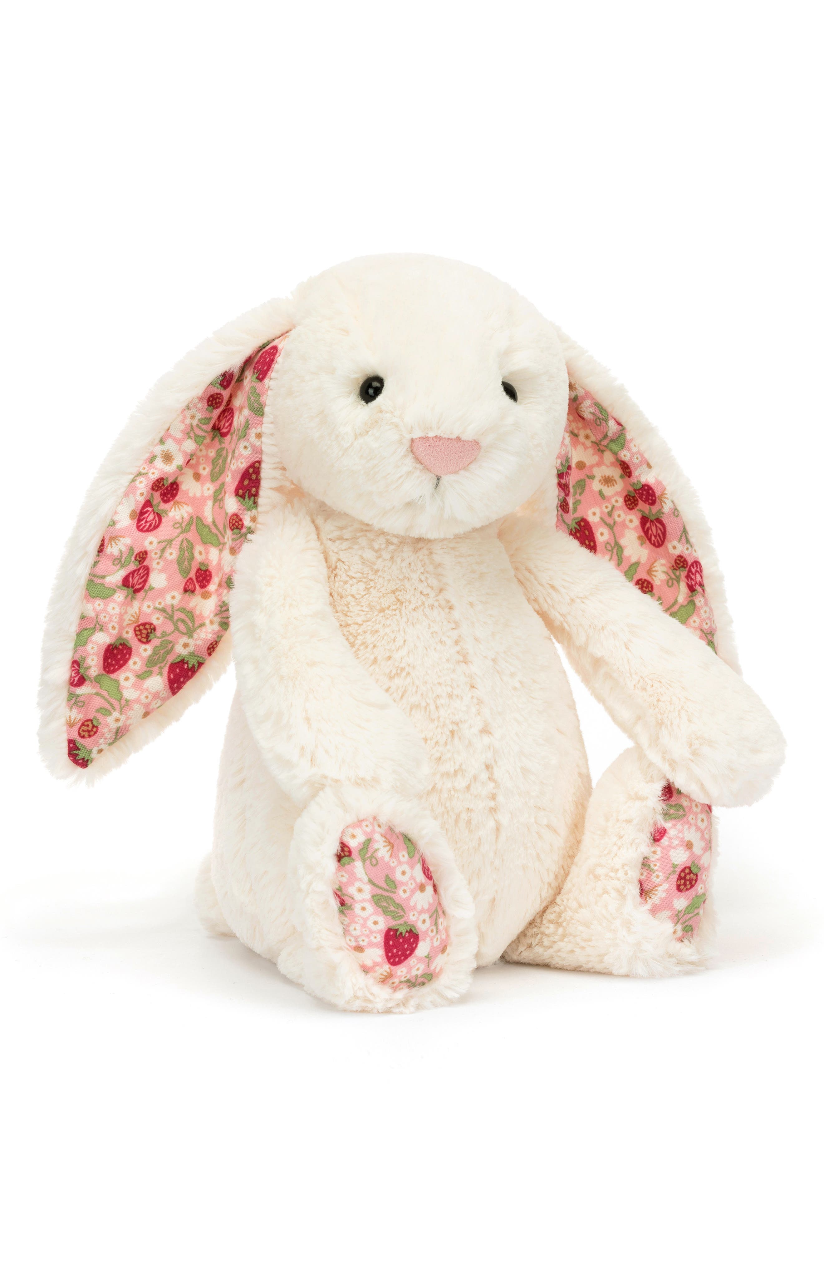 Jellycat Medium Blossom Cream Bunny 'Berry' 12-Inch Plushie at Nordstrom