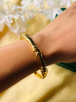 Orbit Bling Sleek Gold Plated Western Bracelet