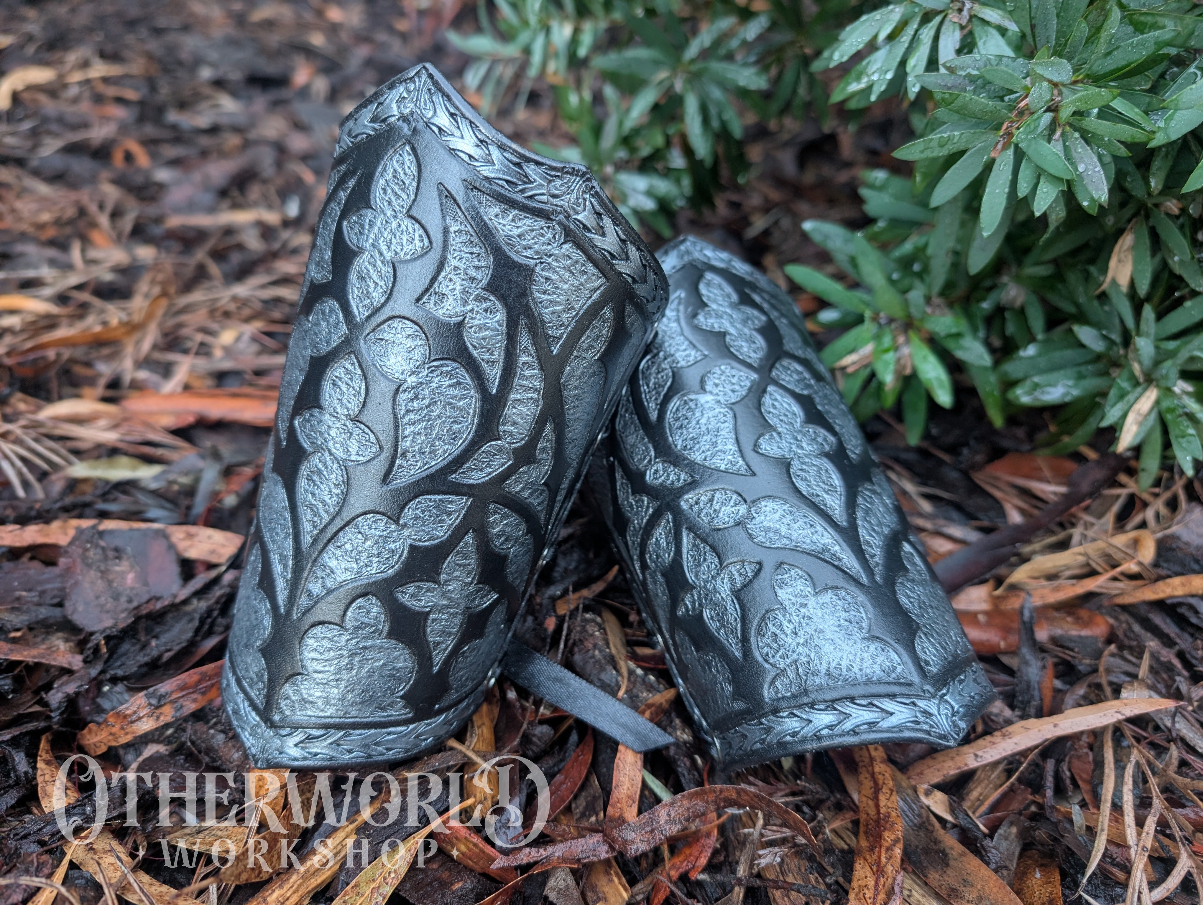 Leather Cathedral Bracer & Armlet Set