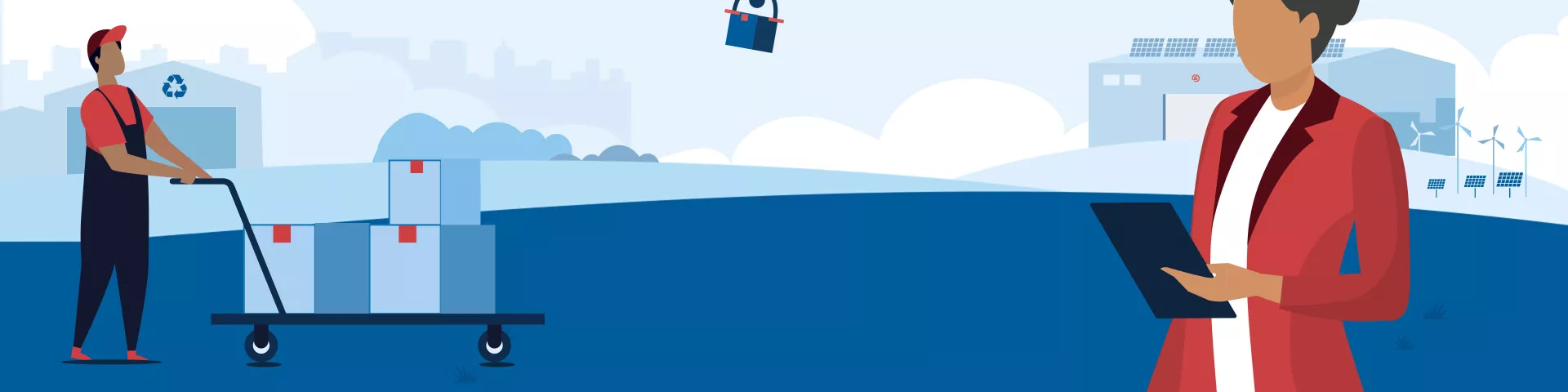 Illustrative figures showing skills and working together