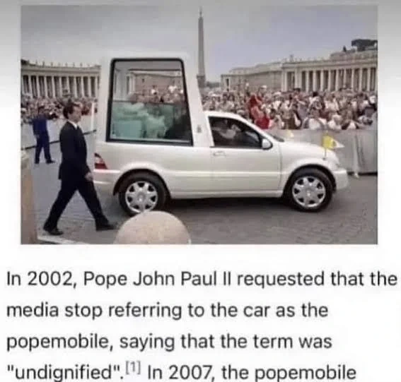 The popemobile