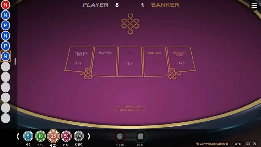 Jogue No Commission Baccarat No Commission Baccarat demonstração