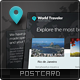 World Traveler Postcard - GraphicRiver Item for Sale