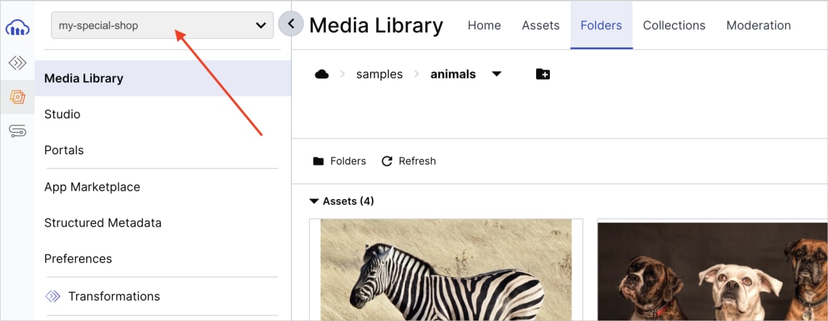 Product Environment Selector placement Product Environment Selector placement