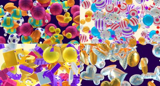 3D Flying Objects - Visuals